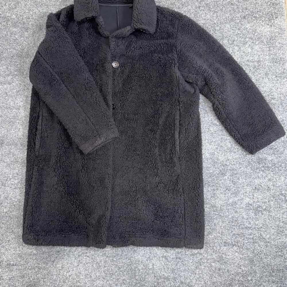 Uniqlo xl black teddy fleece